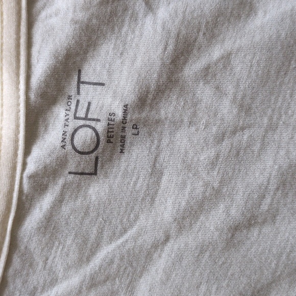 NWT LOFT Cream Sequin Tank Size Large Petite - Picture 2 of 6